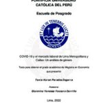 COVID-19 y el mercado laboral de Lima Metropolitana y Callao: Un análisis de género
