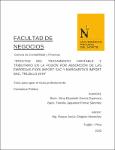 Efectos del tratamiento contable y tributario en la fusión por absorción de las empresas Fiori Import SAC y Margarita’s Import SAC, Trujillo 2019