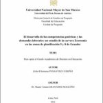 El desarrollo de las competencias genéricas y las demandas laborales: un estudio de la carrera Economía en las zonas de planificación 5 y 8 de Ecuador
