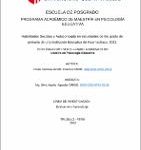 Habilidades sociales y autoconcepto en estudiantes de 6to grado de primaria de una institución educativa de Huamachuco, 2021