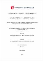 Gestión de riesgo de crédito y liquidez en el área de finanzas de las Agencias de aduana del Callao 2017
