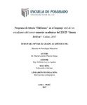 Programa de tutoría “Hablemos” en el lenguaje oral de los estudiantes del tercer semestre académico del IESTP “Simón Bolívar”- Callao, 2017