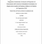 Diagnóstico ambiental e inclusión de requisitos de autorización del comercio ambulatorio orientado a la mejora de la gestión de residuos sólidos en el distrito de Cajamarca 2018