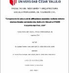 Comportamiento estructural de edificaciones esenciales mediante métodos sísmicos lineales convencionales, Institución Educativa N°54259 Huaquirca-Apurímac, 2020