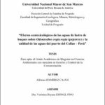 Efectos ecotoxicológicos de las aguas de lastre de buques sobre Odontesthes regia regia (pejerrey) y la calidad de las aguas del puerto del Callao – Perú
