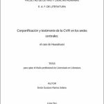 Corporificación y testimonio de la CVR en los andes centrales: el caso de Huasahuasi