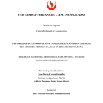Factibilidad de la producción y comercialización de uva de mesa Red Globe de primera calidad en Lima Metropolitana