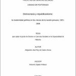 Democracia y republicanismo : la modernidad política en los inicios de la nación peruana, 1821-1846