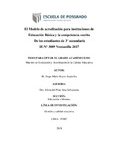 El Modelo de acreditación para instituciones de Educación Básica y la competencia escrita De los estudiantes de 3° secundaria IE Nº 3089 Ventanilla 2017
