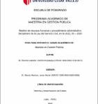 Gestión de recursos humanos y procedimiento administrativo disciplinario de la Ley del Servicio Civil, en la UGEL 05 – 2020