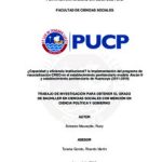 ¿Capacidad y eficiencia institucional? la implementación del programa de resocialización CREO en el establecimiento penitenciario modelo Ancón II y establecimiento penitenciario de Huancayo (2011-2019)