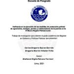 Ineficacia en la ejecución de las medidas de protección policial de agraviados, testigos, peritos y colaboradores de la justicia en la VI Macro Región Policial Junín