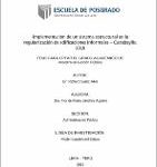 Implementación de un sistema estructural en la regularización de edificaciones informales – Carabayllo, 2018