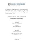 La informática jurídica decisional y el tratamiento de la información para emitir sentencias en las salas contenciosas administrativas de la Corte Superior de Justicia De Lima – 2012