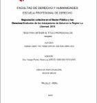 Negociación colectiva en el Sector Público y los DerechosSindicales de los trabajadores de Salud en la Región La Libertad, 2018