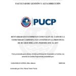 Rentabilidad en empresas comunales: el caso de la comunidad campesina San Antonio en la Provincia de Huarochirí, Lima período 2016 al 2017