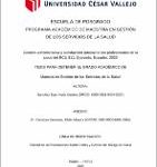 Gestión administrativa y satisfacción laboral de los profesionales de la salud del ECU 911, Quevedo, Ecuador, 2020