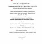 Gestión de medicamentos y el sistema de dispensación de dosis unitaria, Centro de Aislamiento Temporal Ramón Castilla Trujillo-2021
