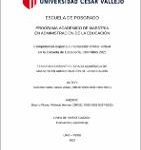 Competencia experta e instrucción militar virtual en la Escuela de Caballería, Chorrillos 2021