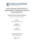 Cultura organizacional y estilos de liderazgo en la Institución Educativa “Antonia Moreno de Cáceres” San Juan de Lurigancho, 2017