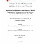 Propiedades psicométricas del Test de Dependencia del Móvil (TDM) en efectivos policiales de la División de Prevención e Investigación de Robo de Vehículos – Lima, 2020