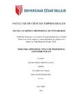 “Auditoría Financiera y su relación en la presentación de los Estados Financieros de las empresas comercializadoras de madera en el distrito de Villa María del Triunfo, 2016”