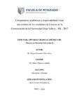 Competencias académicas y responsabilidad social universitaria de los estudiantes de Ciencias de la Comunicación de la Universidad César Vallejo – SJL , 2017