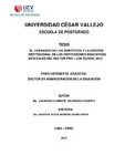 El liderazgo de los directivos y la gestión institucional de las instituciones educativas estales del sector pro – Los Olivos, 2012