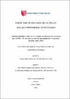 Violencia familiar y autoestima durante la emergencia sanitaria por COVID – 19, en estudiantes de una institución educativa privada, Jaén, 2020