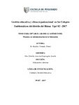 Gestión educativa y clima organizacional en los colegios emblemáticos del distrito del Rímac Ugel 02 – 2017
