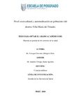 Nivel sociocultural y automedicación en pobladores del distrito Villa María del Triunfo