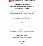 Aprendizaje socioemocional y Ansiedad en escolares del 5º grado de secundaria en la I.E. INA-67 – Cusco, 2021