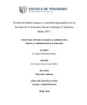 Gestión del talento humano y la actitud emprendedora en los docentes de la institución educativa Enrique N. Espinosa, Rímac 2017