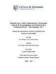 Relación entre Clima Organizacional y Desempeño Laboral de los trabajadores del Ministerio de la Producción DGSF – DIS Chimbote, 2017.