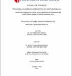 Gestión Del Programa Del Vaso De Leche Y Satisfacción De Beneficiarios Del Sector Ramón Castilla Del Distrito Pacasmayo, 2019