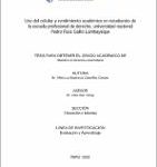Uso del celular y rendimiento académico en estudiantes de la escuela profesional de derecho, universidad nacional Pedro Ruiz Gallo Lambayeque
