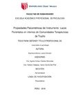 Propiedades Psicométricas del Instrumento Lazos Parentales en internos de Comunidades Terapéuticas de Trujillo