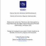 Relaciones entre los Términos de Intercambio y Exportaciones de Palta Fresca Peruana (Periodo 2016-2019): Enfoque VEC
