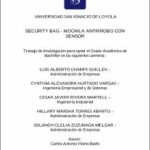 Security Bag – Mochila antirrobo con sensor