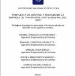 Propuesta de control y recaudo de la empresa de transporte LIPETSA en Lima 2011-2018
