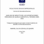 Análisis de impacto de las exportaciones peruanas de quinua durante el periodo 2000-2016