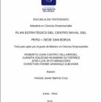Plan Estratégico del Centro Naval del Perú – Sede San Borja