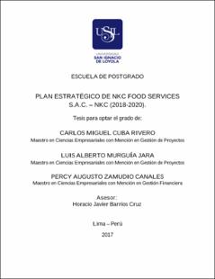 Plan estratégico de NKC Food Services S.A.C. – NKC (2018-2020)