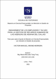 Engagement de los empleados y su uso para la gestión de recursos humanos de las agencias de Aduana del Callao