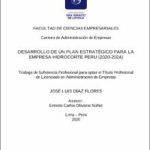 Desarrollo de un plan estratégico para la empresa Hidrocorte Perú (2020-2024)