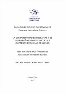 La competitividad empresarial y el desempeño exportador de las empresas peruanas de mango