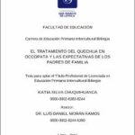 El tratamiento del quechua en Occopata y las expectativas de los padres de familia