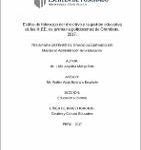 Estilos de Liderazgo del Directivo y la Gestión Educativa de las II.EE. de Primaria Polidocentes de Chimbote, 2017.