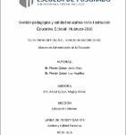 Gestión Pedagógica y Calidad Educativa en la Institución Educativa Eclesial. Huánuco-2018