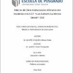 Relación del clima institucional en el rendimiento académico En La I.E.P. “Luis Guillermo Lumbreras Salcedo”- 2018